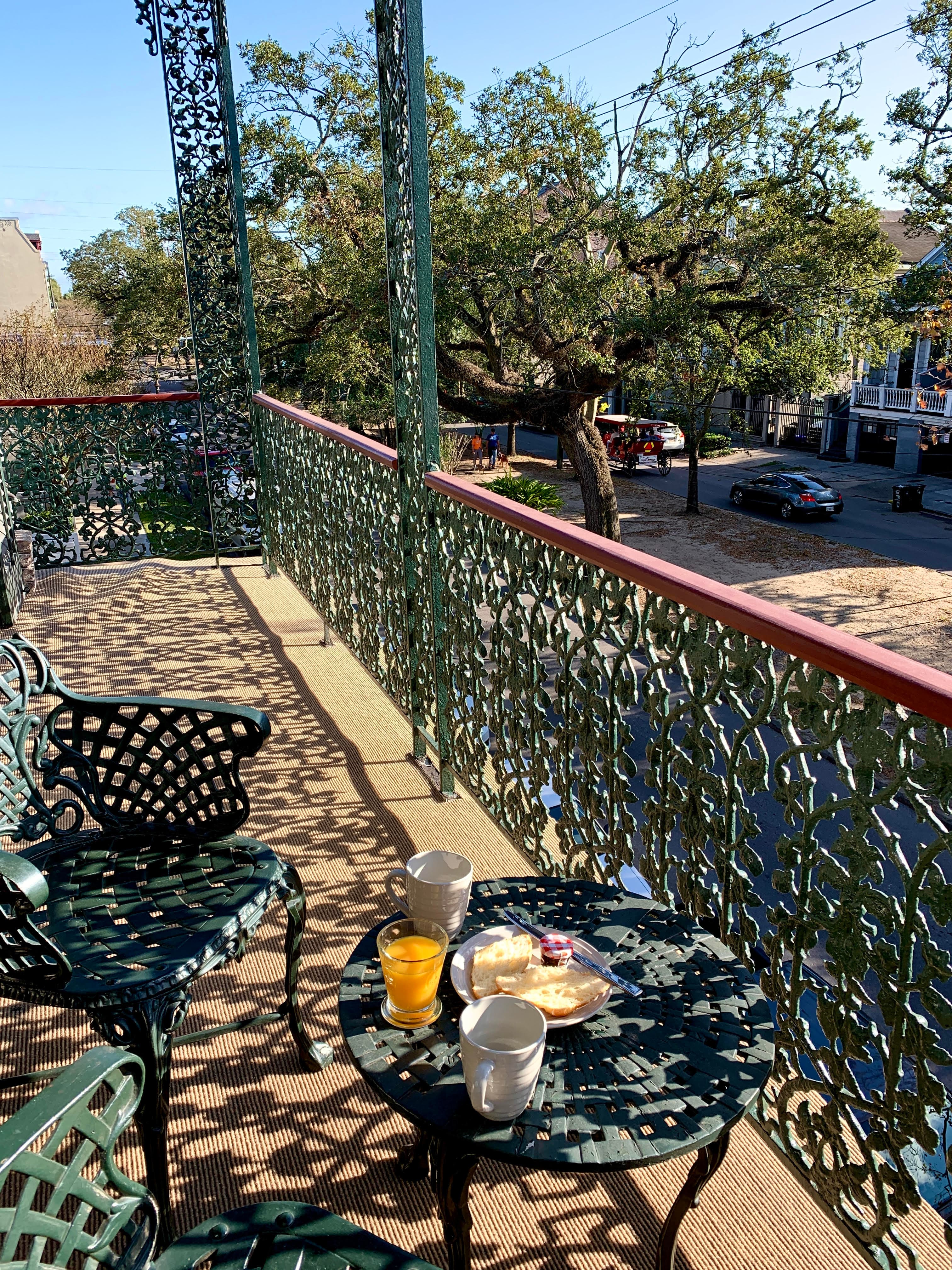 The expansive Esplanade balcony