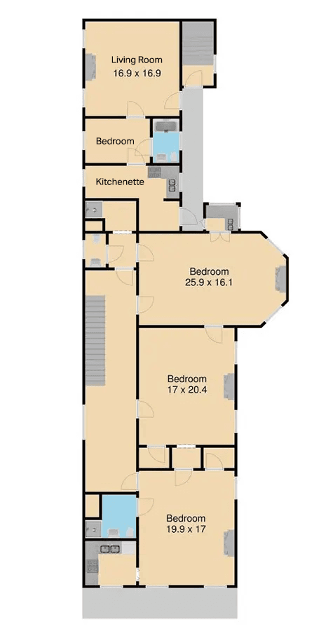 Lanaux Main House Floorplan