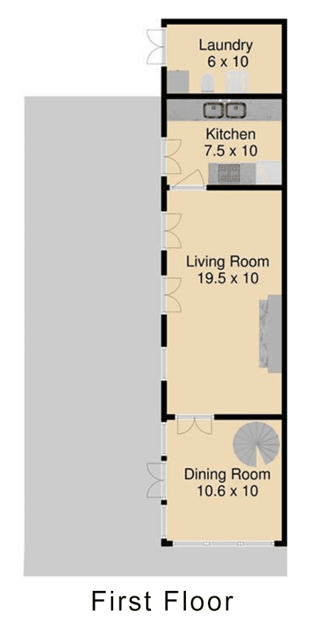 Marigny Maisonette Floorplan