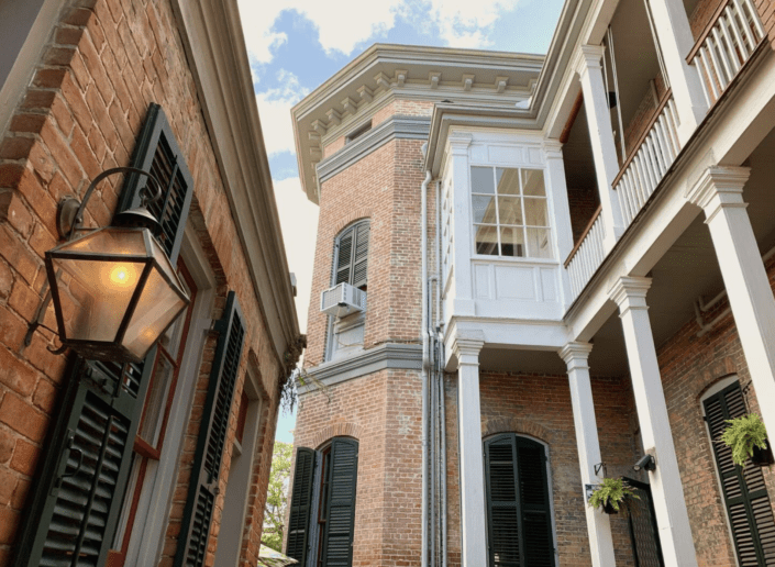 Guests of the Lanaux Mansion enjoy access to our private and secluded courtyards.